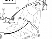 PRZELOTKA PASA PASAŻER GRANIT OE VOLVO XC70 XC90 (39966532)